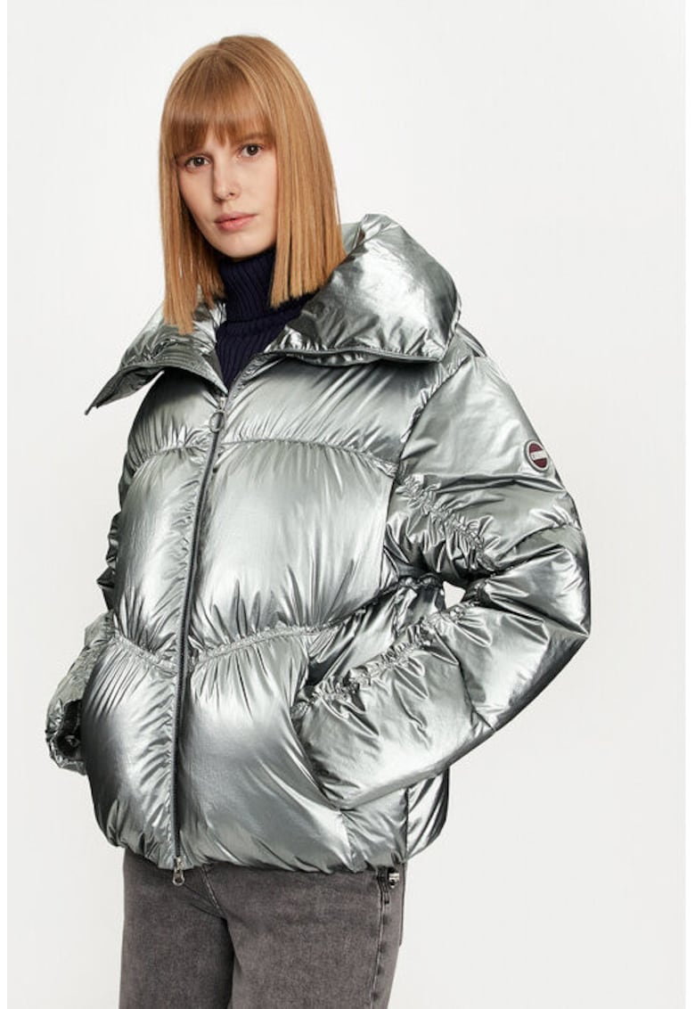 Geaca dama - 304466502 - Nylon - Argintiu - Argintiu