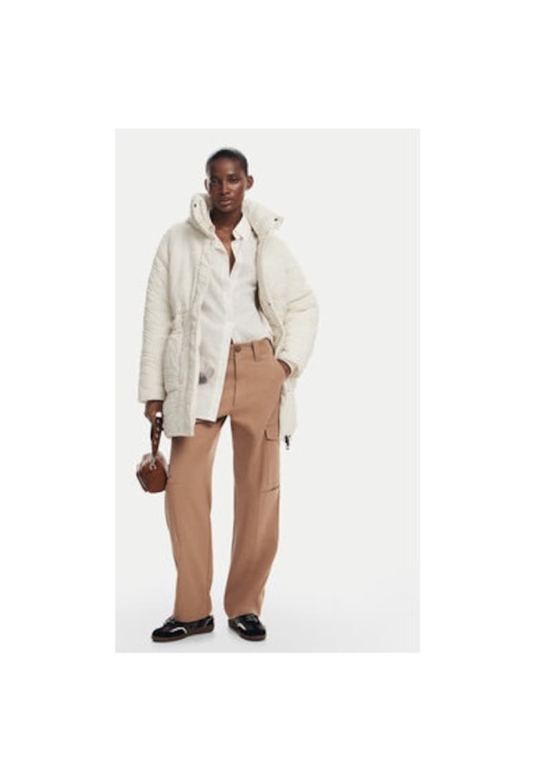 Geaca dama - 304477324 - Poliamida - Bej - Bej