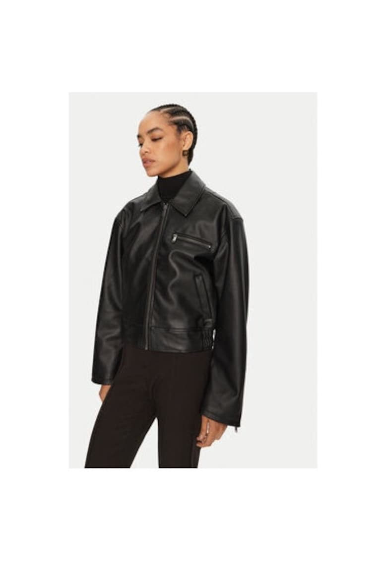 Oferte la Geaca dama -  304386428 - Piele ecologica - Negru - Negru