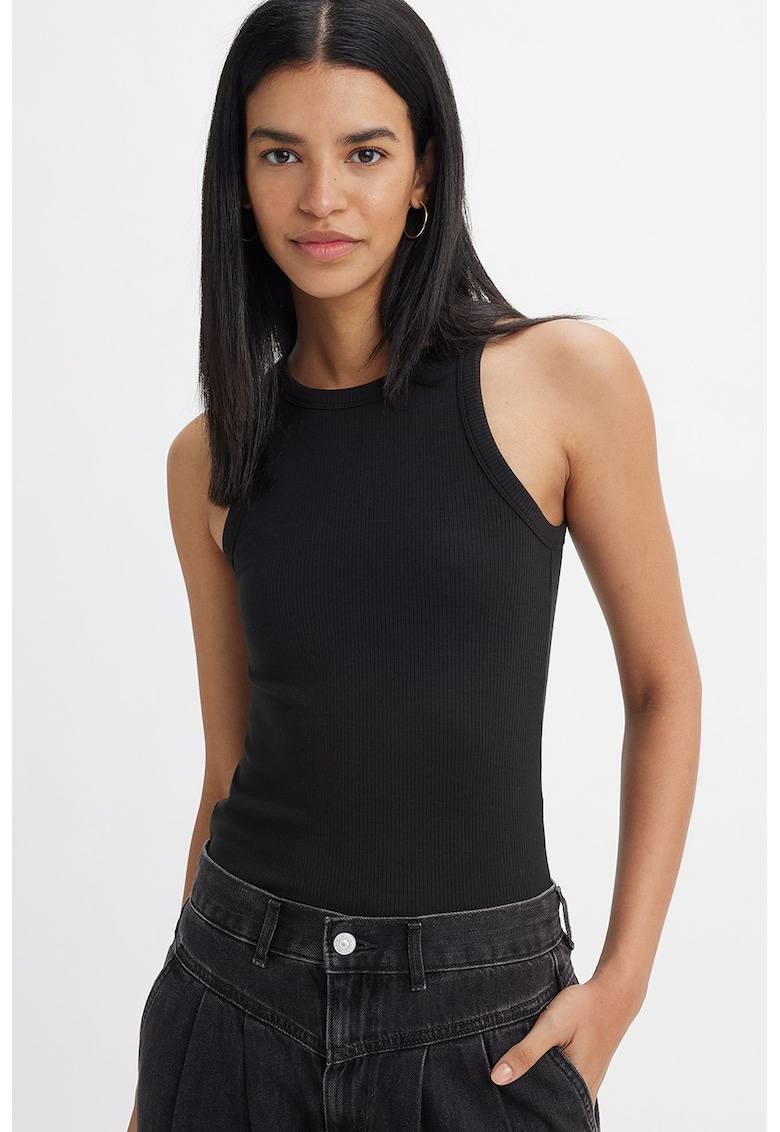 Oferte la Top slim fit din amestec de modal Dreamy - Negru