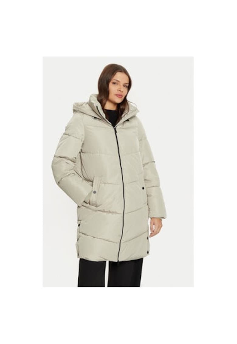 Geaca dama - 304509261 - Poliester reciclat/Poliester - Bej - Bej