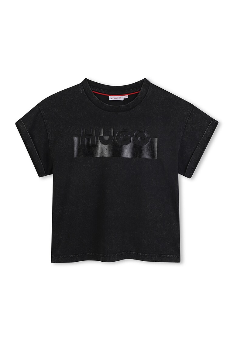 Oferte la Tricou de bumbac cu imprimeu logo - Negru