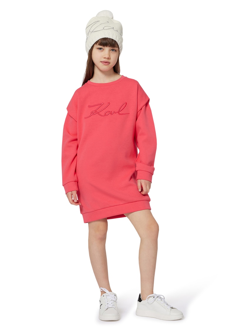 Oferte la Rochie sport cu broderie logo - Coral