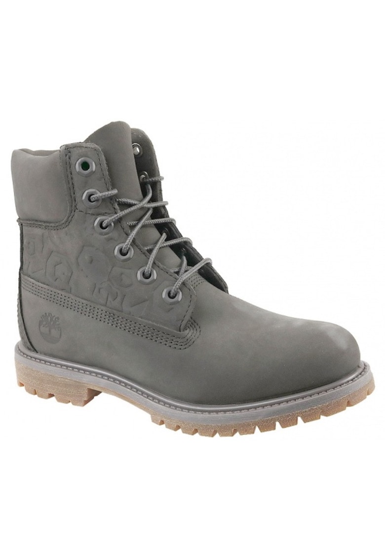 Ghete dama - Piele nabuc - Gri - Gri