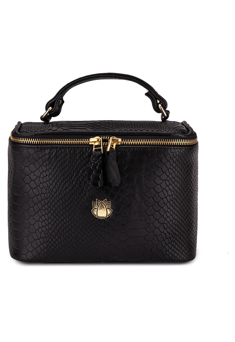 Portfard de dama din piele cu textura de sarpe FK01