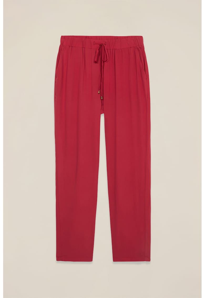 Oferte la Pantaloni cu snur - Rosu vermillion
