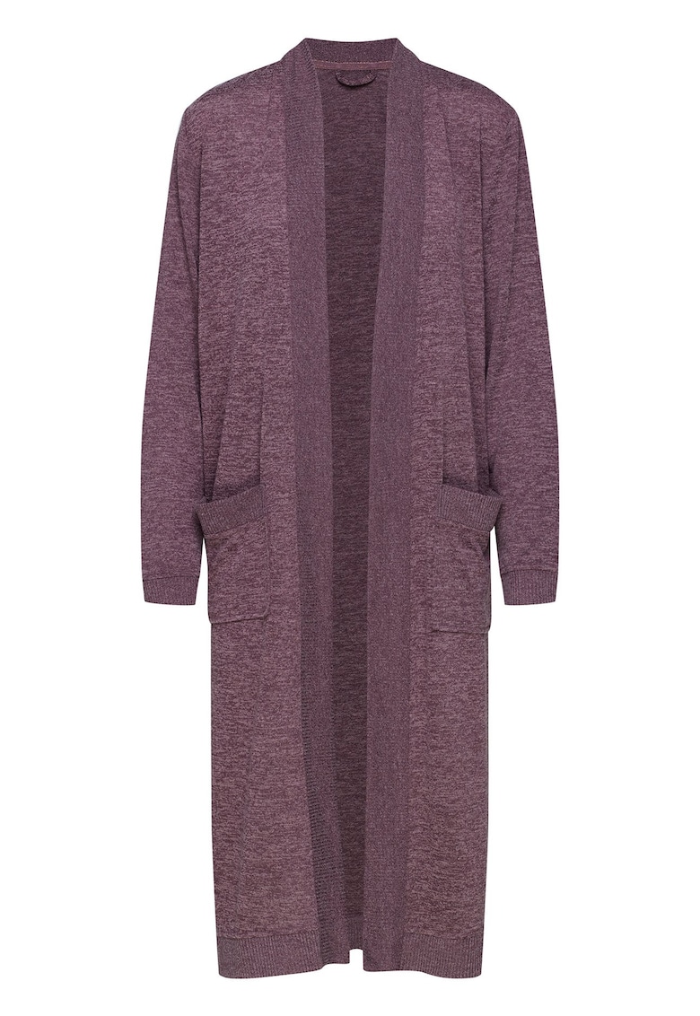 Halat de baie dama Fudge - mov - poliester - maneca lunga - 2 buzunare -