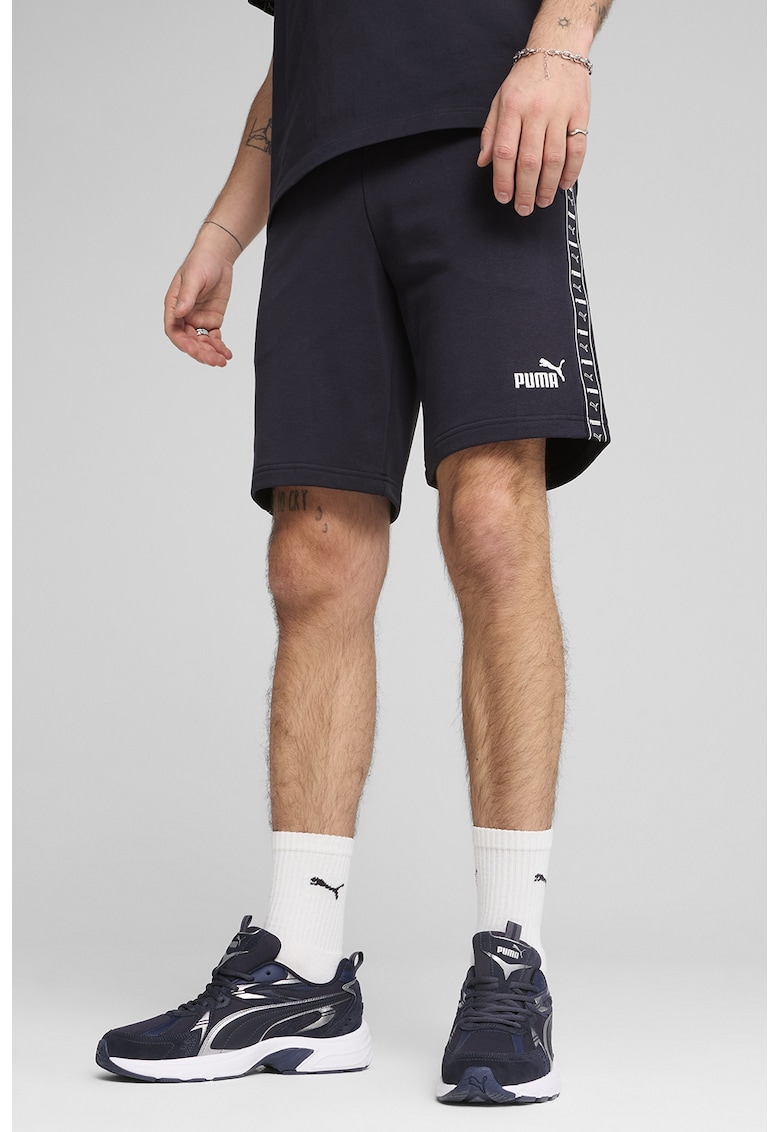 Bermude cu logo - Alb/Albastru ultramarin