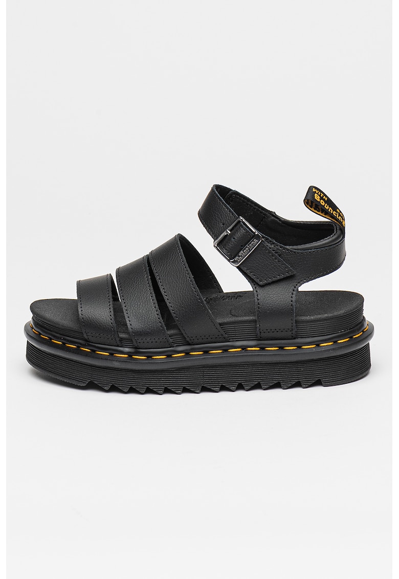 Oferte la Sandale din piele Athena - Negru