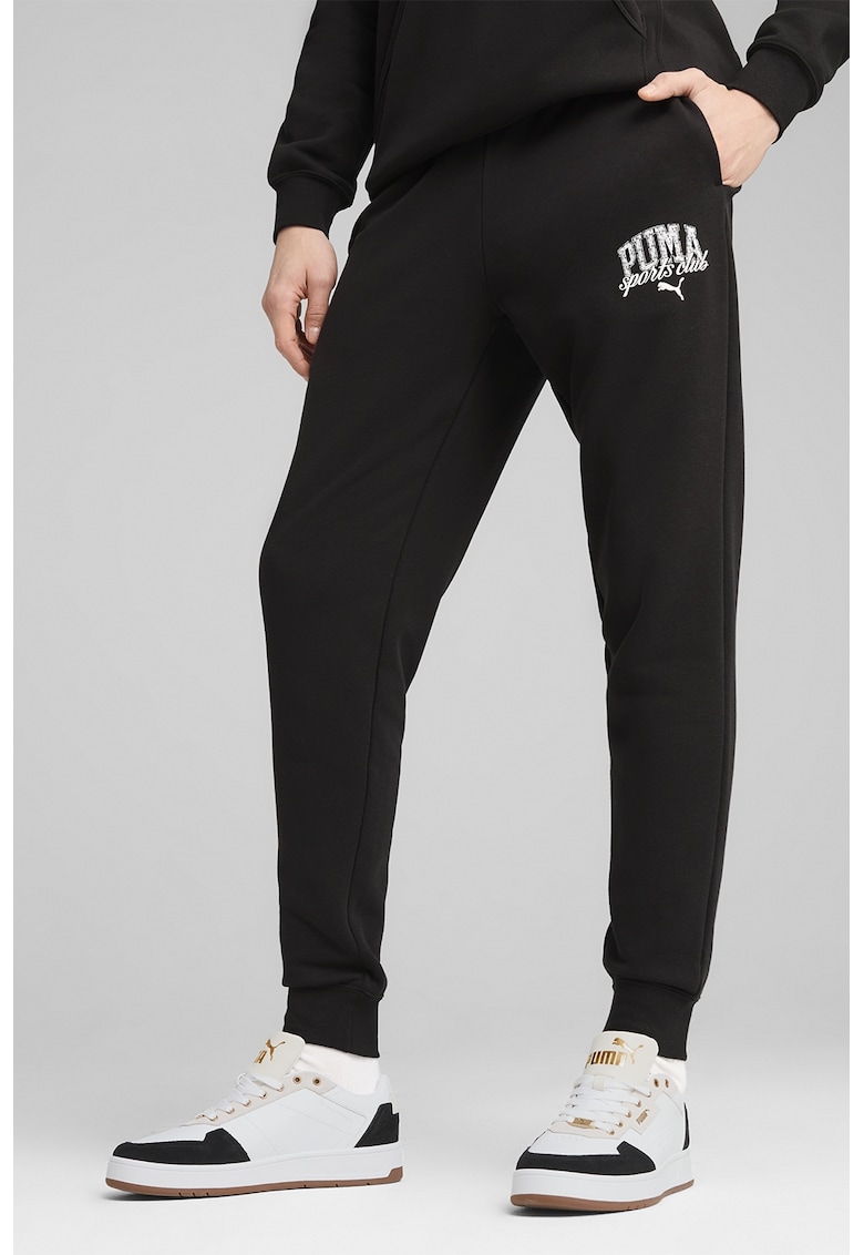 Pantaloni de trening regular fit cu snur de ajustare - Negru