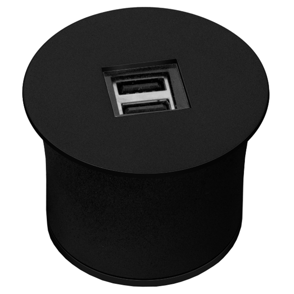 Oferte la Priza USB rotunda Mirach, negru
