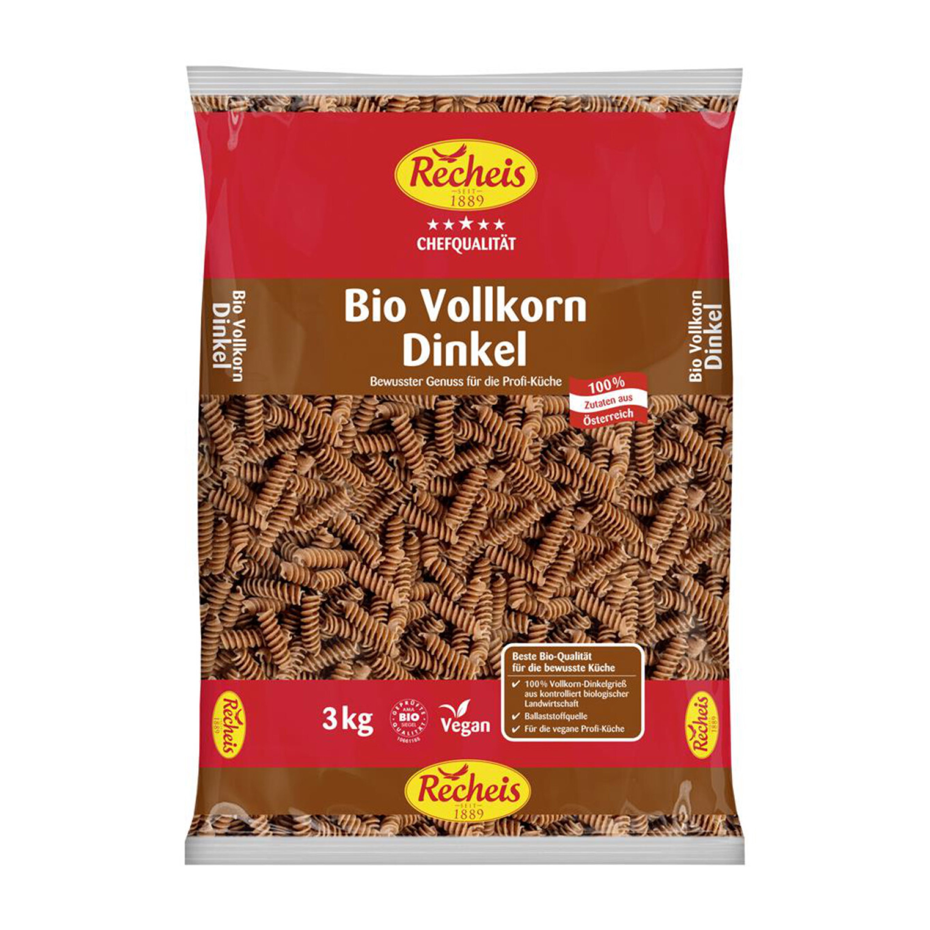 Oferte la Spirale integrale bio din grau spelta 3kg Recheis