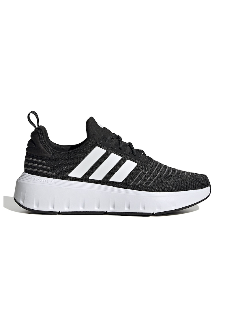 Pantofi sport cu insertii de plasa Swift Run - Alb/Negru