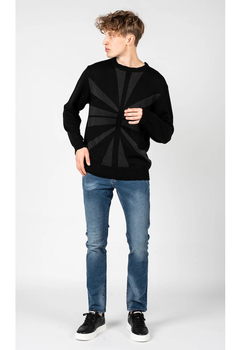 Blugi regular fit cu aspect decolorat Pugitto -