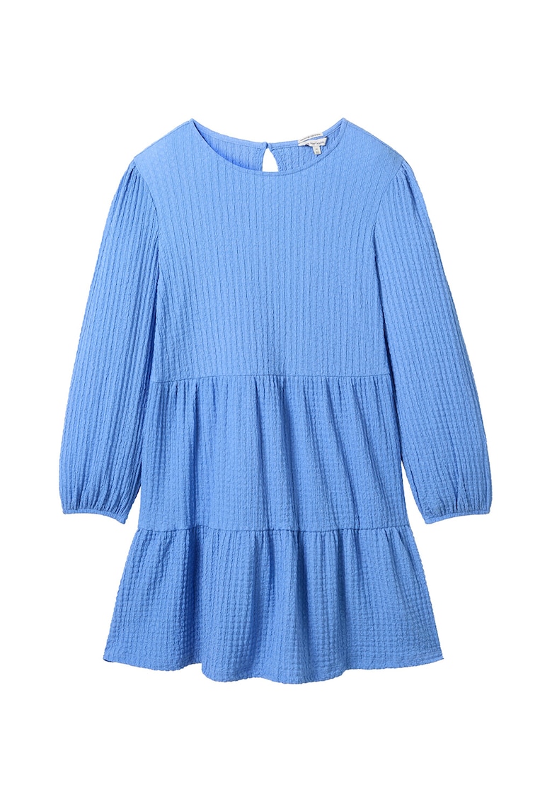 Oferte la Rochie evazata si texturata - Albastru lavanda
