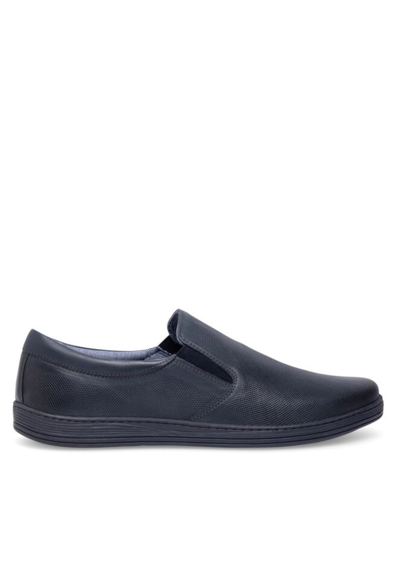 Tenisi barbati din piele naturala - culoare bleumarin - Bleumarin