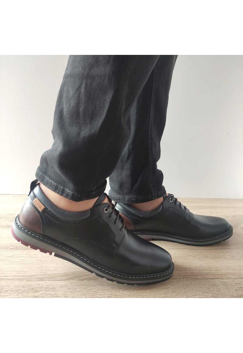 Pantofi Casual Barbati M8J-4183C Negri Cu Maro - Black -