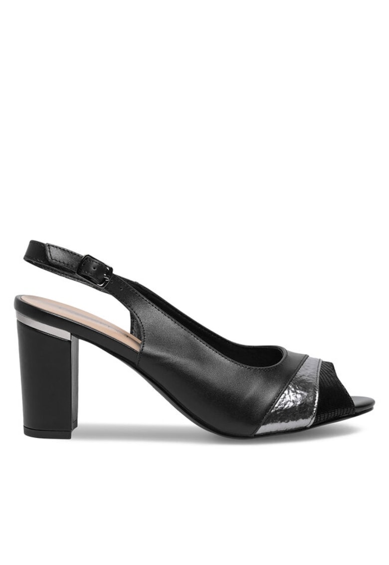 Sandale dama  Piele naturala - negru - Negru