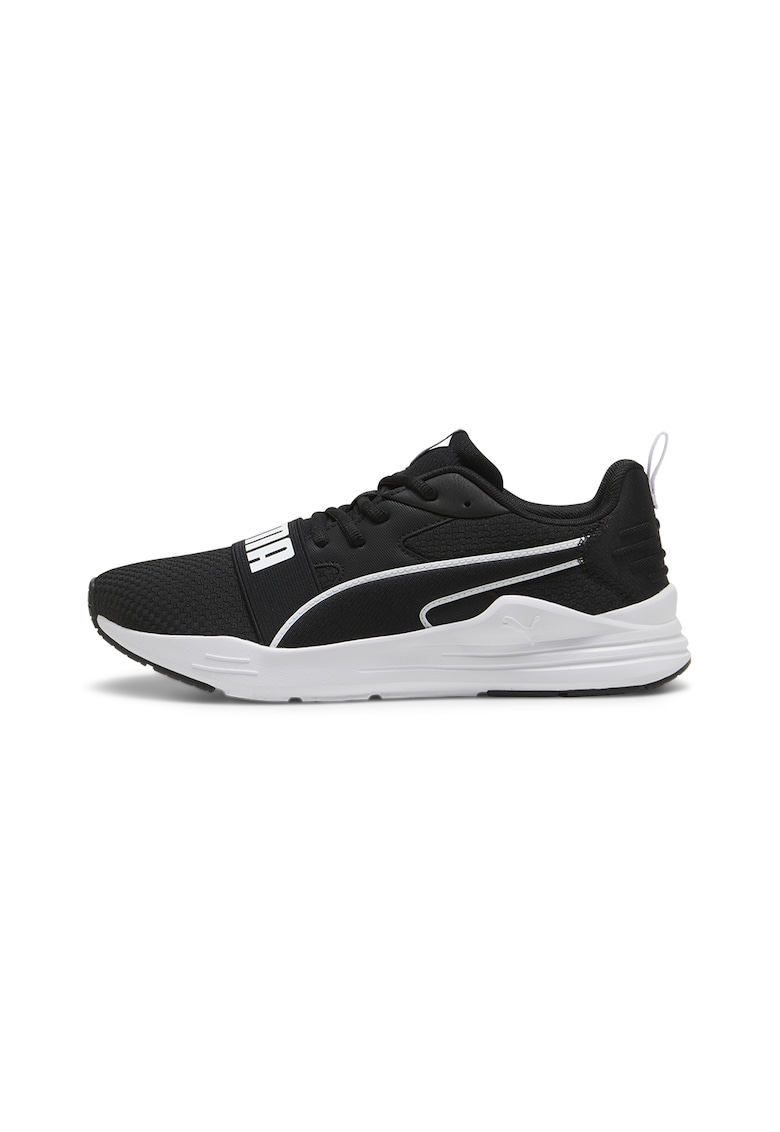 Pantofi sport din material textil cu logo Wired Run Pure - Alb/Negru