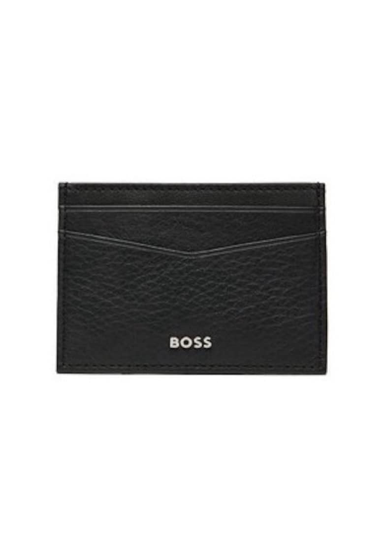 Oferte la Portofel barbati  etui pentru carduri - negru - piele - 9x6 cm
