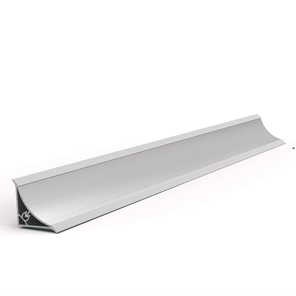 Oferte la Profil inaltator concav, aluminiu, argintiu, 4 m