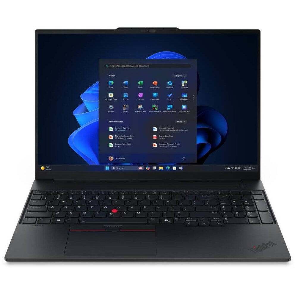 Laptop ThinkPad E16 G3 WUXGA 16 inch AMD Ryzen 5 230 32GB 1TB SSD Free Dos Black