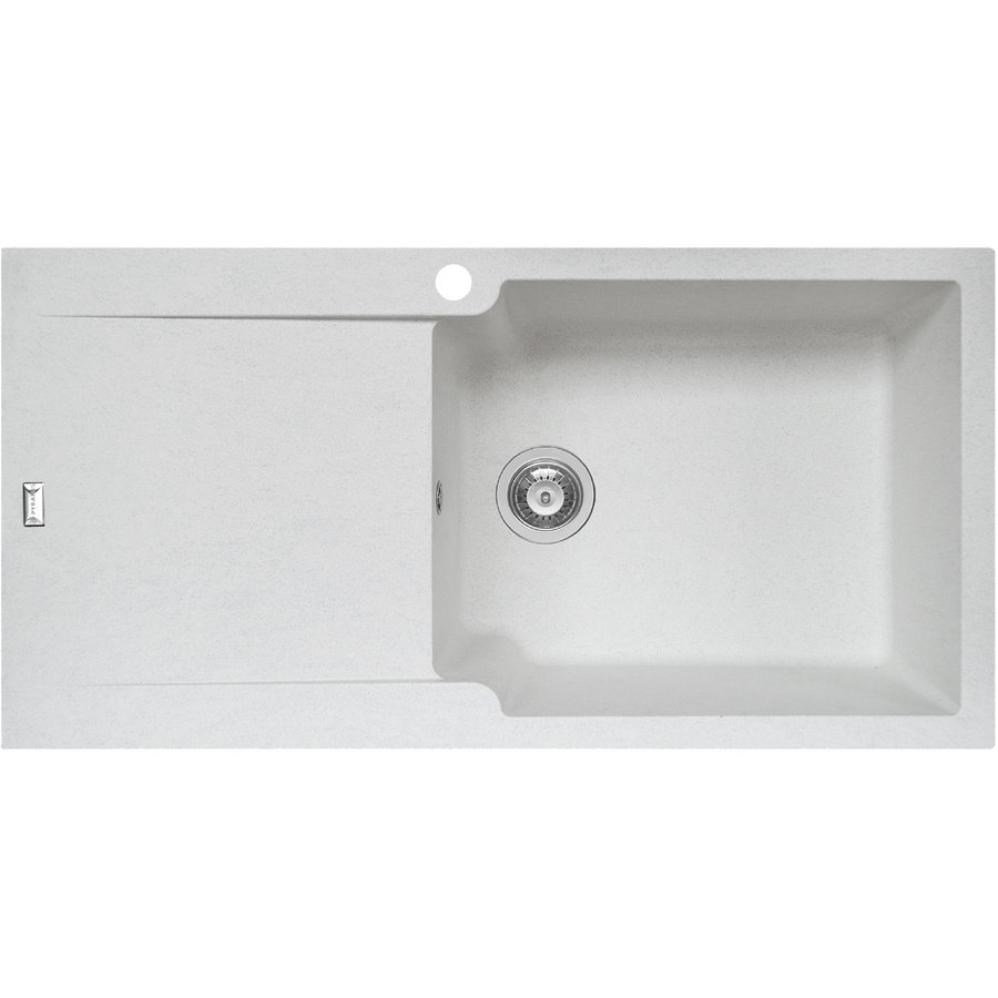 Oferte la Chiuveta soft compozit de bucatarie Level Durothek 100x50 1B1D DR Alb