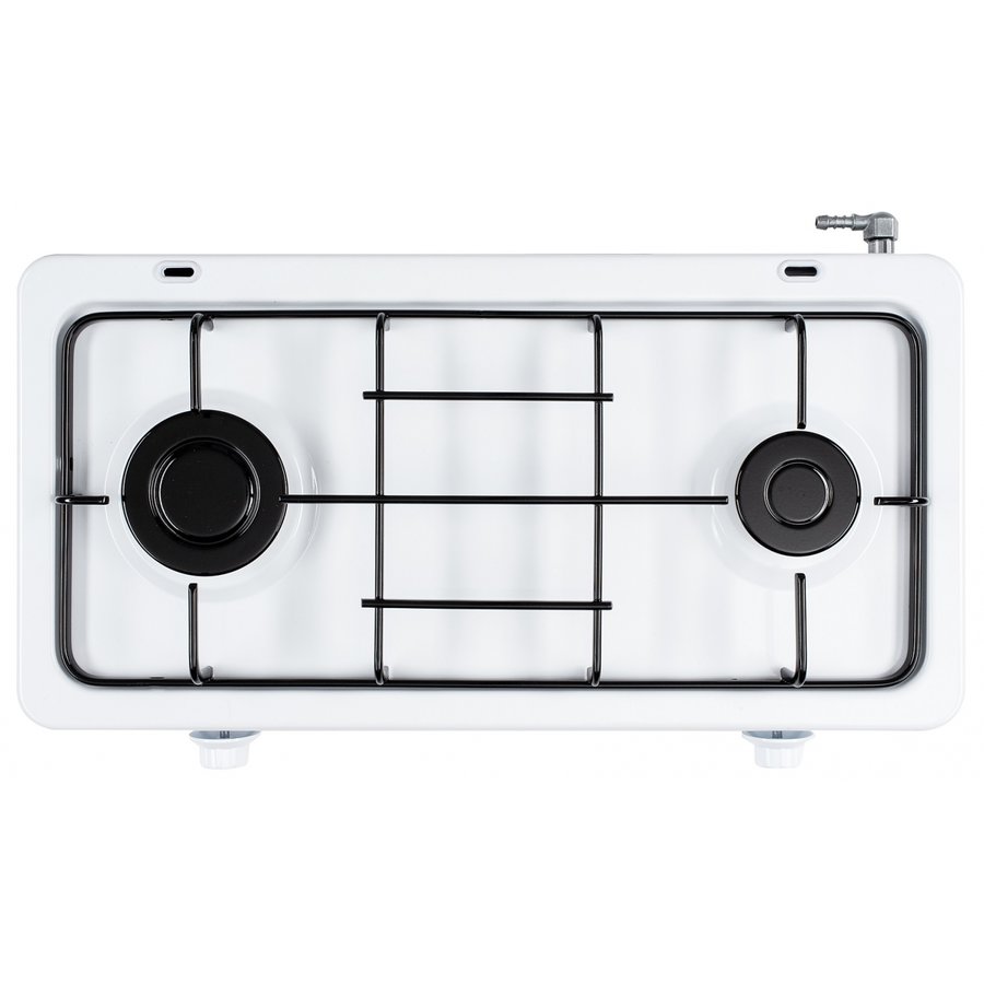 Oferte la Plita Aragaz AMORFO 2 Gaz 2 arzatoare White + Capac Metalic