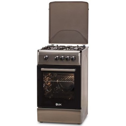 Oferte la Aragaz 5060 SHINY GREY RMV NG Gaz 4 Arzatoare Siguranta Capac Metalic 50x60cm Gri