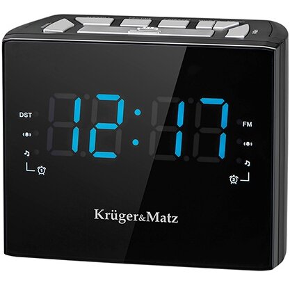 Oferte la Radio FM KM0821 cu Ceas si Alarma Negru