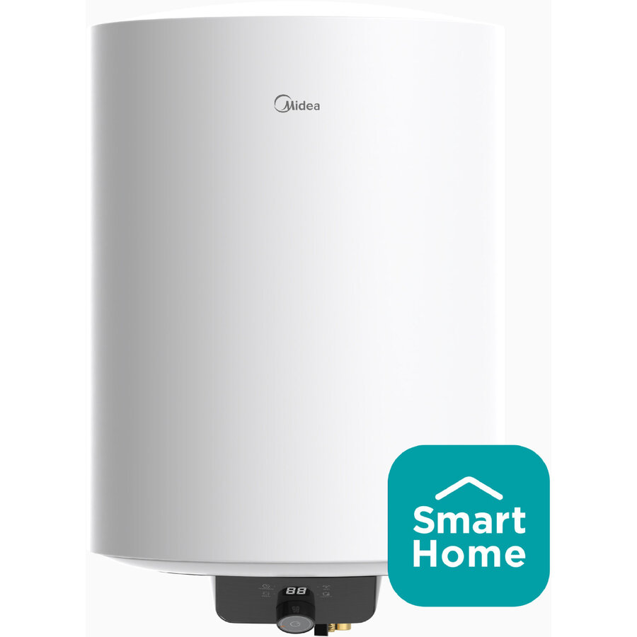 Oferte la Boiler Electric Seria Lume D50-15EFG Model Cilindric  50L Control  Inaltime 71.5cm Electronic Wifi 1500W Alb