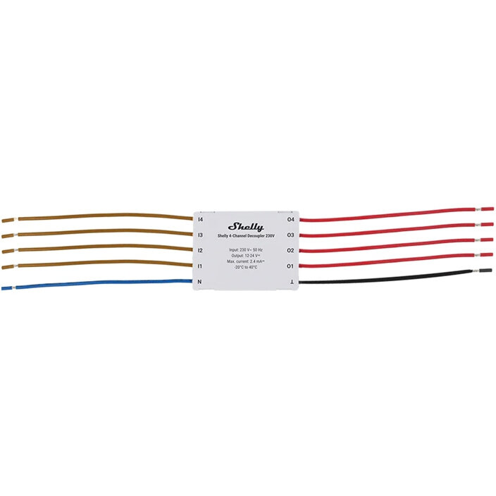 Oferte la Senzori cu 4 canale 230V, Conectarea intrerupatoarelor de curent alternativ cu dispozitive de curent continuu, Alb