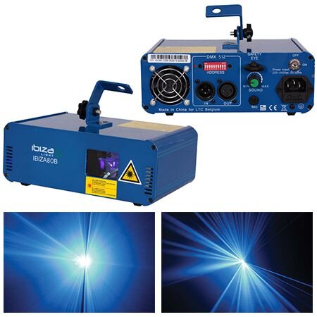 Oferte la Laser 80MW 10x Canale DMX Albastru