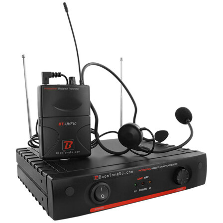 Oferte la Statie 1 Microfon Wireless Tip Casca UHF 536.5MHZ Negru