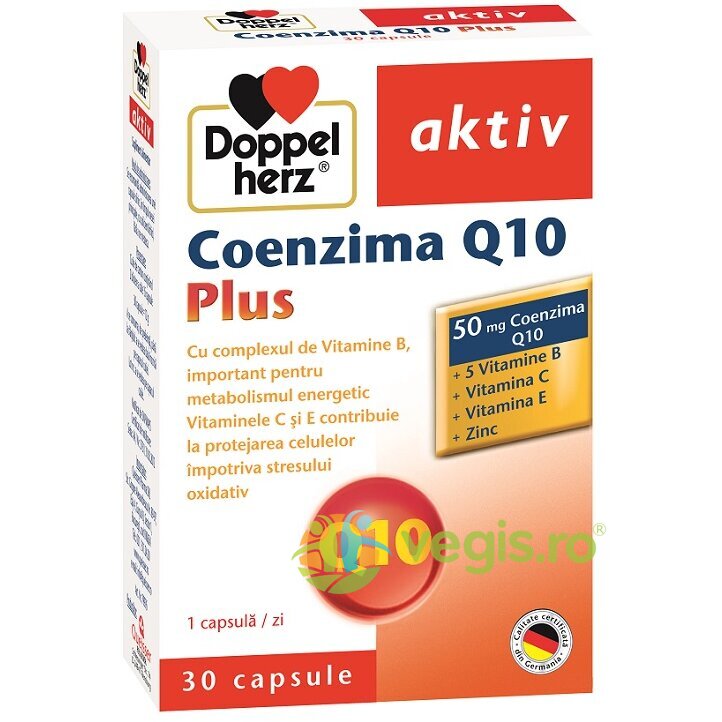 Oferte la Coenzima Q10 50mg Plus Aktiv 30cps