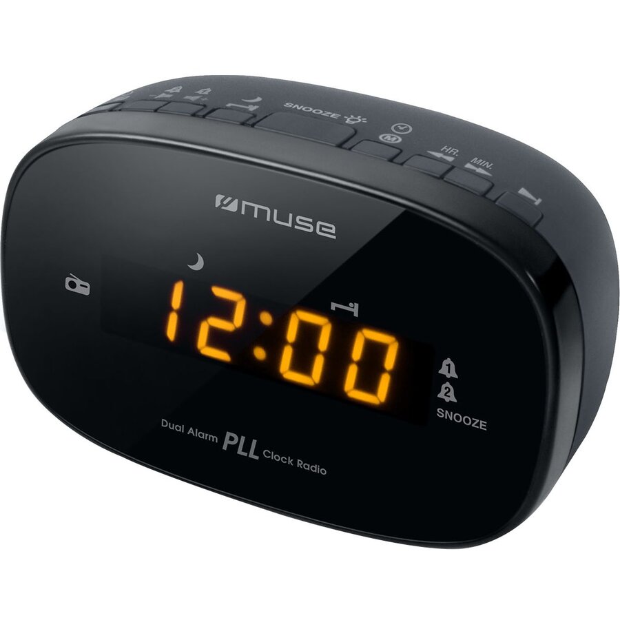 Oferte la Radio cu ceas MUSE M-150 CR, portabil, Amber display, Dual alarm, Auto scan, Negru