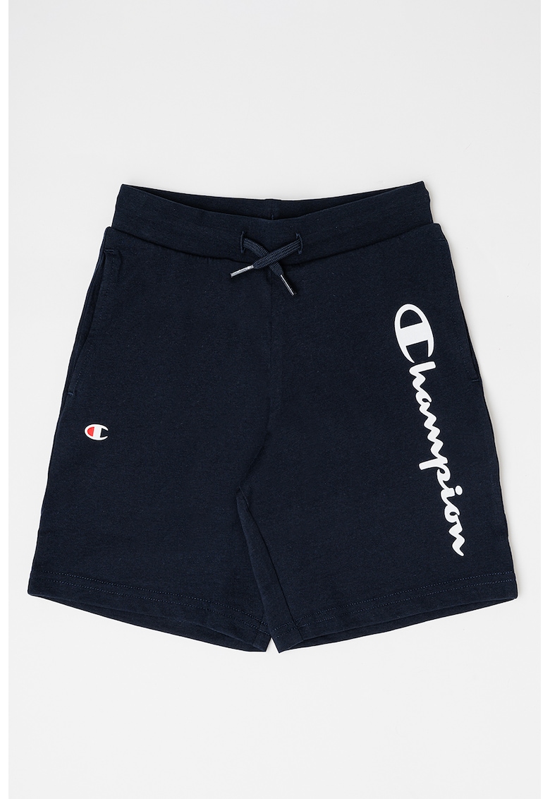 Oferte la Pantaloni scurti cu imprimeu logo - Bleumarin