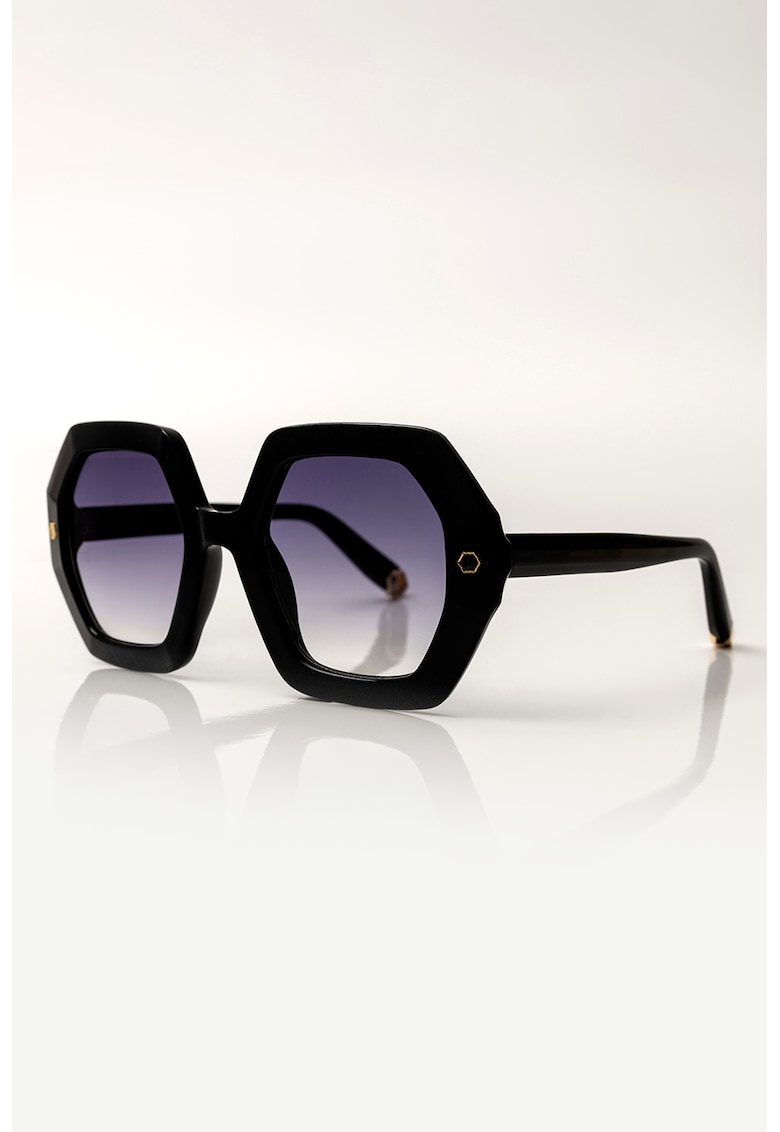 Ochelari de soare supradimensionati Eleanor - Negru