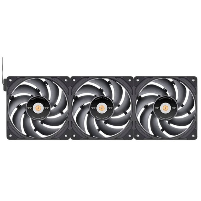 TOUGHFAN EX14 Pro High Static Pressure PC Cooling Fan – Swappable Edition, Case Fan (Black, 3-Fan Pack)