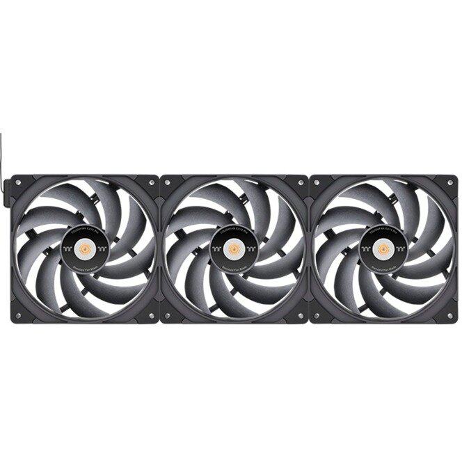 TOUGHFAN EX14 Pro High Static Pressure PC Cooling Fan – Swappable Edition, Case Fan (Black, 3-Fan Pack)