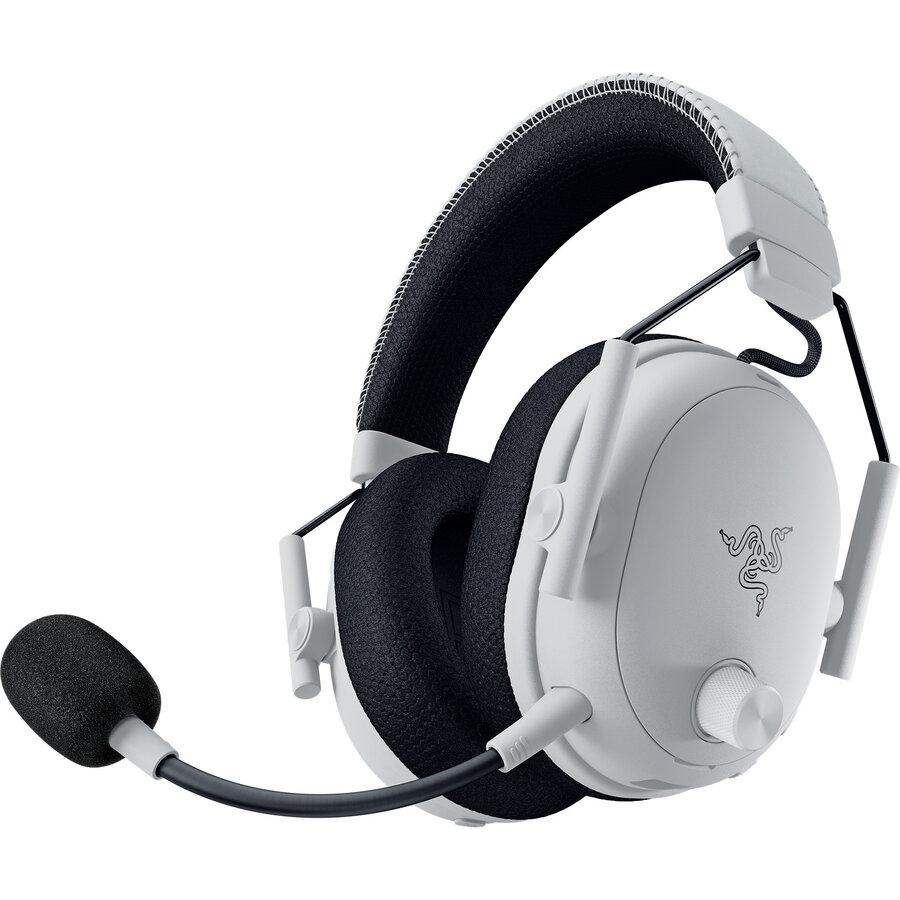 Oferte la Casti BlackShark V3 Pro, gaming headset white/black, ANC, 2.4 GHz dongle, Bluetooth, USB, 3.5 mm jack