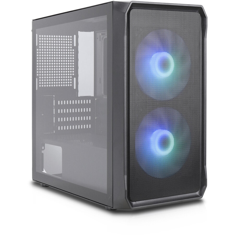 Oferte la Air 10, tower case black, tempered glass