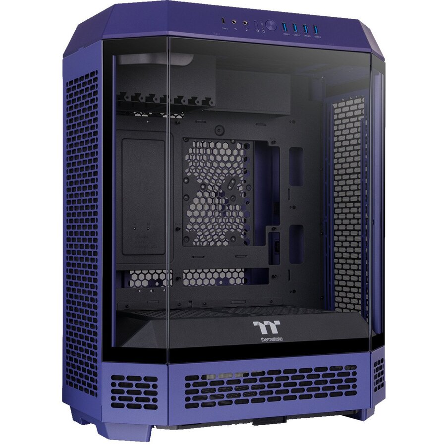 Oferte la Carcasa The Tower 600, Tower case purple, Tempered Glass x 3