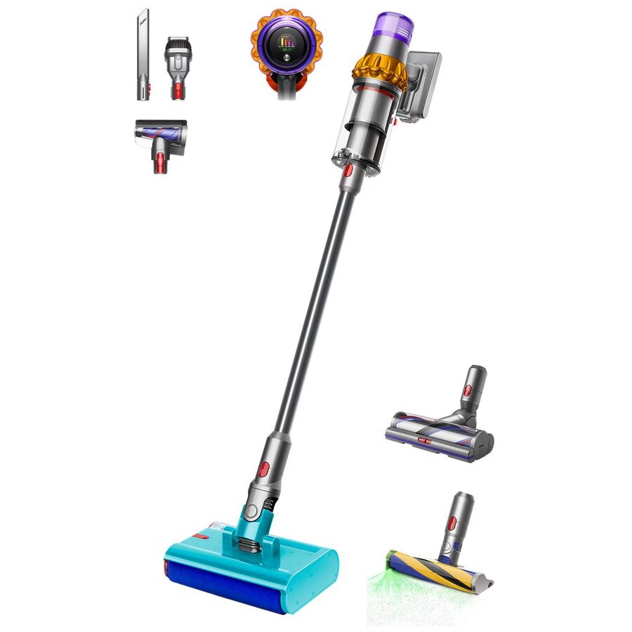 Aspirator Vertical cu Spalare V15s Detect Submarine 448798-01 Capacitate Colectare 0.77L Autonomie 60 Minute Nichel/Albastru