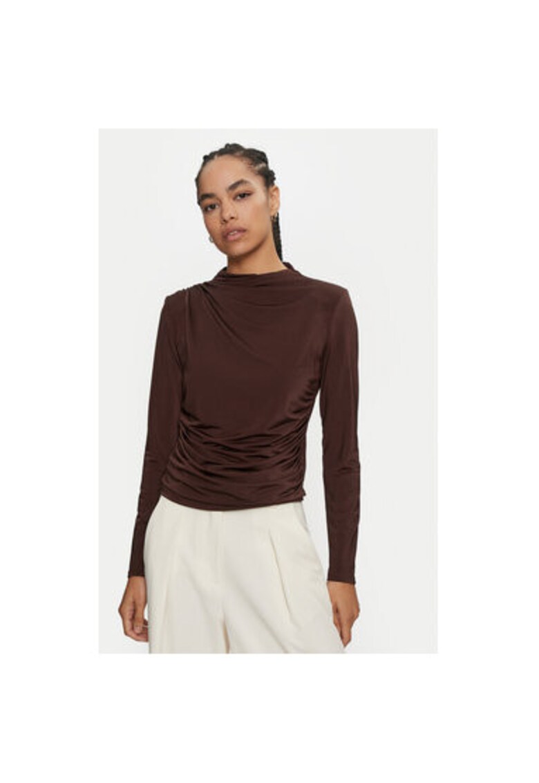 Bluza Dama - 304686917 - Poliester - Elastan - Maro - Maro