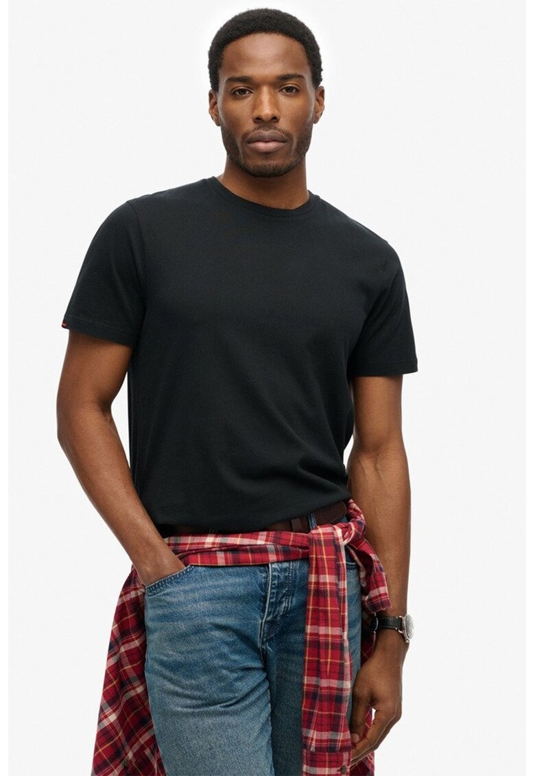 Oferte la Tricou din bumbac Classic Essential - Negru