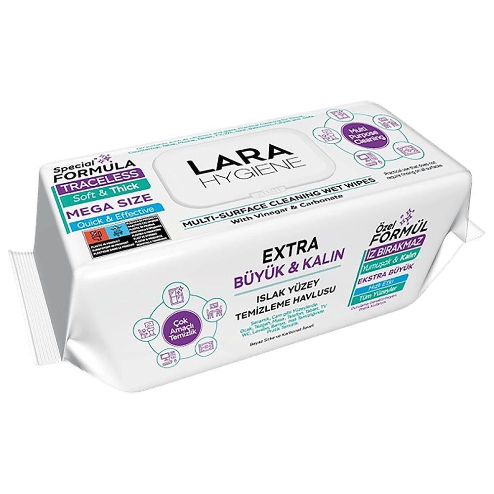 Oferte la Servetele umede multisuprafete cu otet si bicarbonat, Lara, 100 buc/set