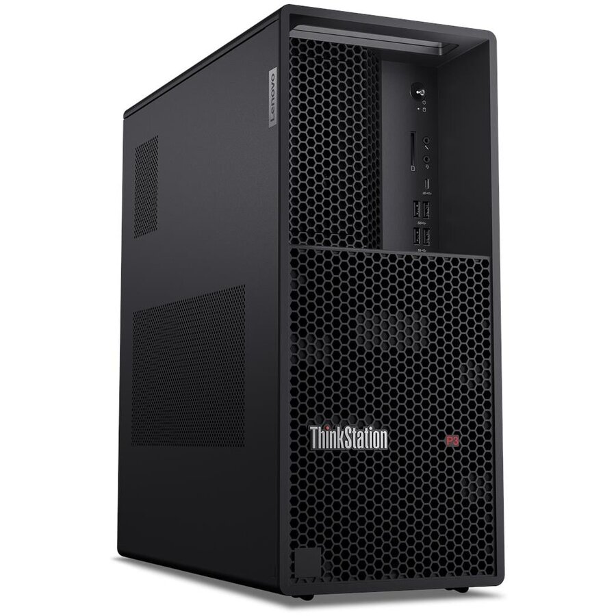 Sistem desktop ThinkStation P3 G2 Intel Core Ultra 7 265K 64GB 1TB SSD Windows 11 Pro Black