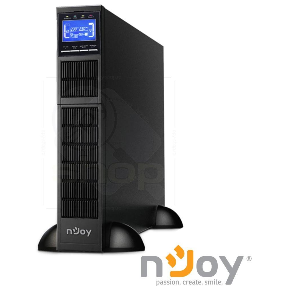 UPS nJoy Balder 10000, 10000VA/10000 W, On-line, LCD Display, Management, Rack/Tower, Dubla conversie, 2U, Nu are baterie inclusa, PWUP-OL10KBA-AZ01B