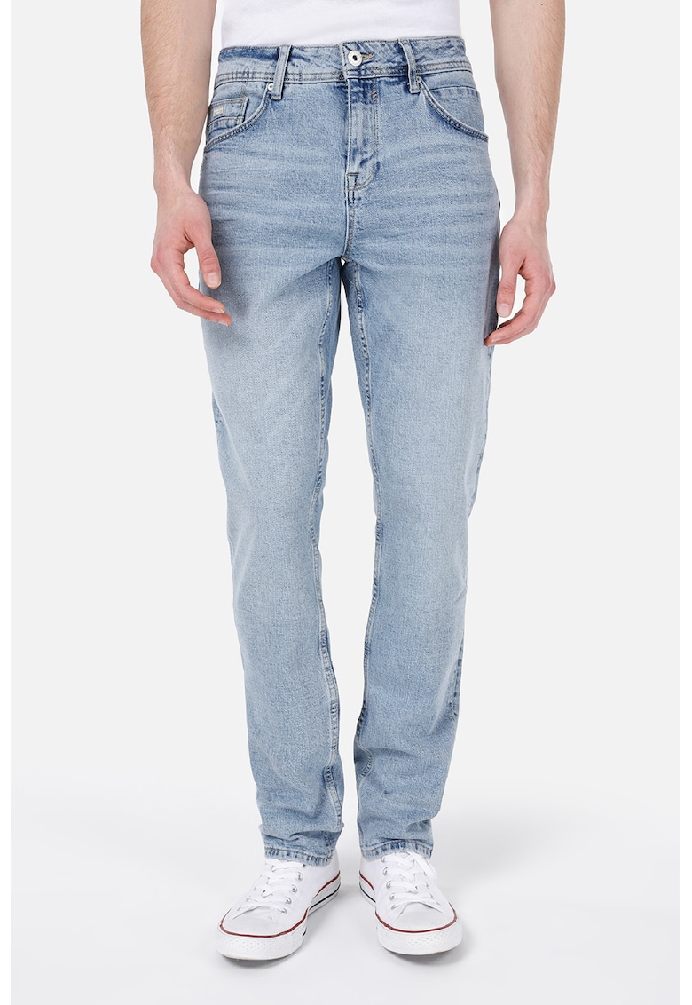 Blugi cu croiala dreapta Karl - Albastru prafuit